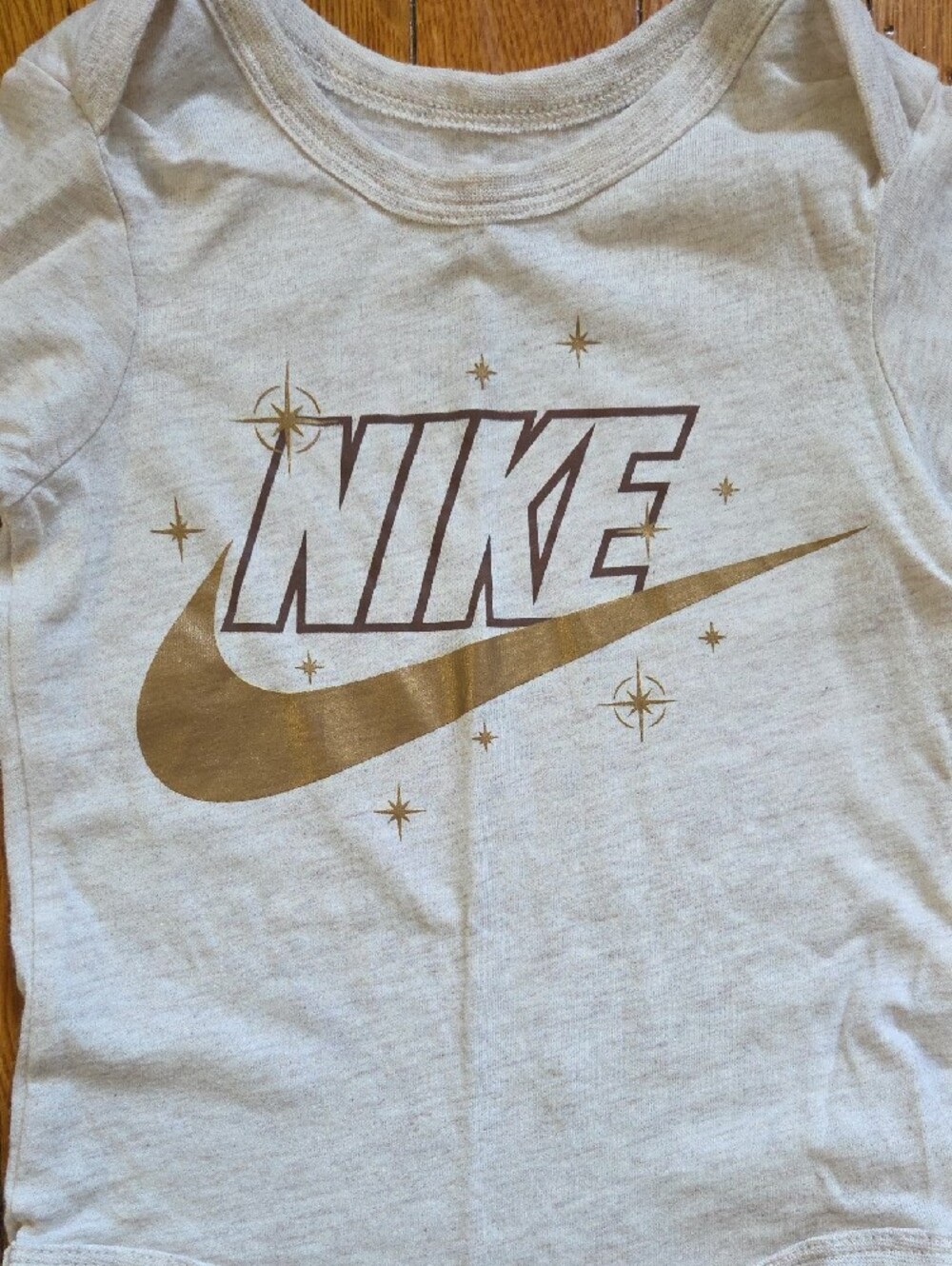 Nike Brown Jogger Pants with Cream Logo - Kids Matching Set - Picture 3 of 5